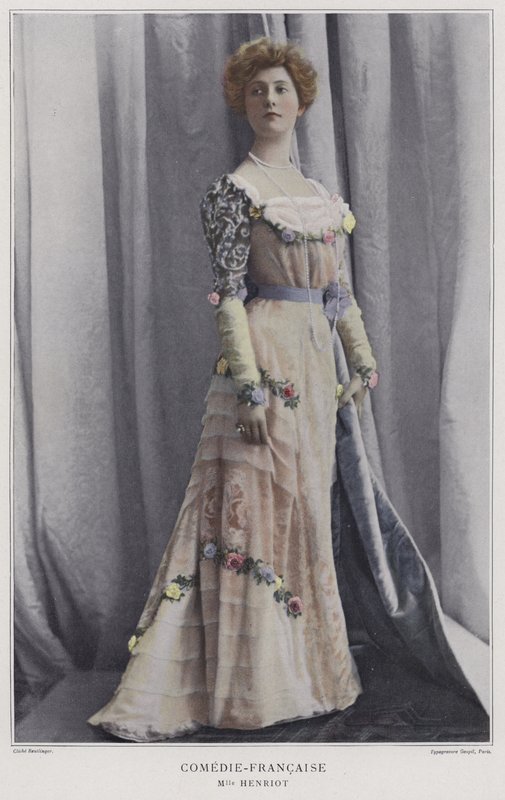 Henriette Henriot , fransk skuespillerinne (farget bilde) av Reutlinger Studio