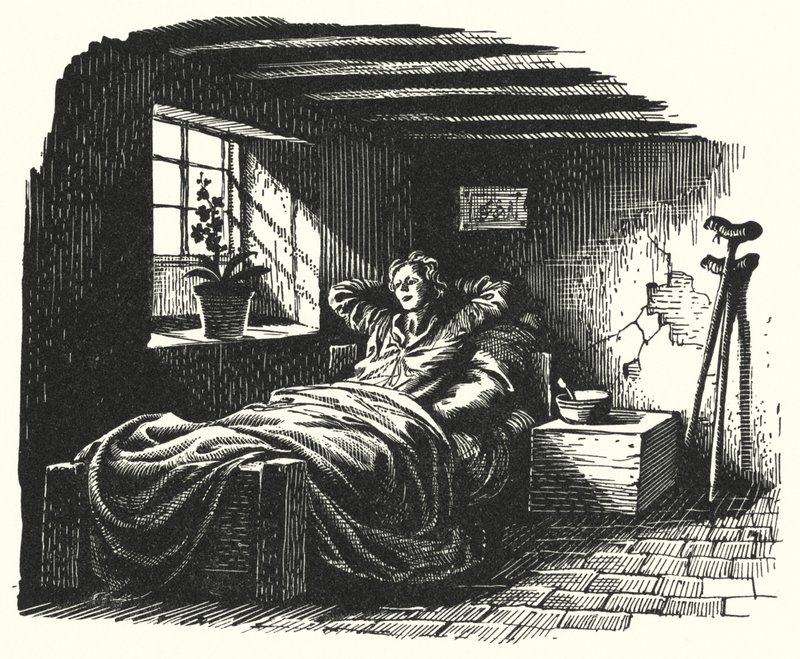HC Andersen: Engelen (litho) av Rex (after) Whistler