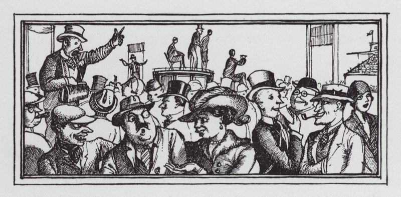 Derbyet (litho) av Rex (after) Whistler