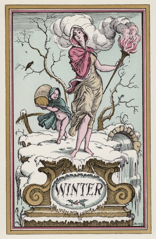 Vinter (farge litho) av Rex (after) Whistler