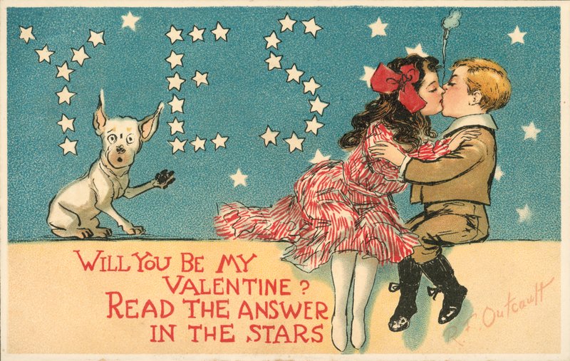 Vil du være min valentine? Les svaret i stjernene av Richard Felton Outcault