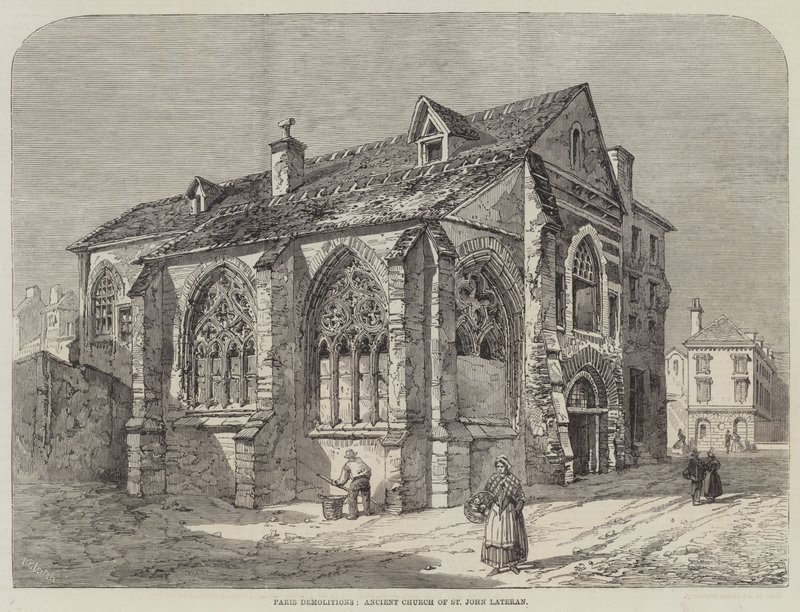 Paris Demolitions, Ancient Church of St John Lateran av Richard Principal Leitch