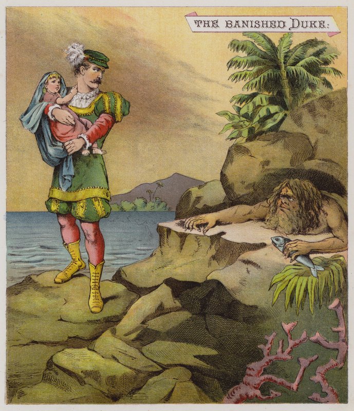 Illustrasjon for The Tempest (chromolitho) av Richard Andre