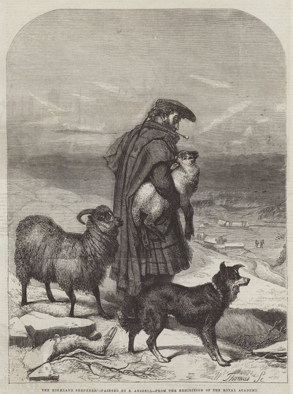 Highland Shepherd av Richard Ansdell