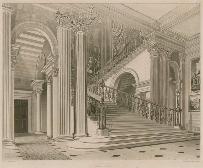 Buckingham Palace, trappehus av Richard Cattermole