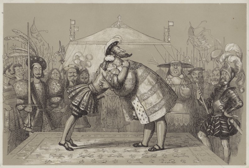 Field Of The Cloth Of Gold (akvatint) av Richard Doyle