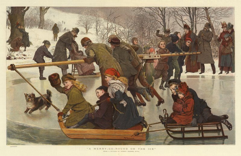 En Merry-Go-Round på isen av Robert Barnes