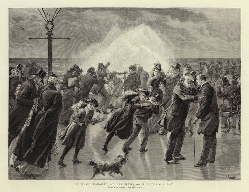 Kirkeparade i Brighton, en blomstrende dag av Robert Barnes