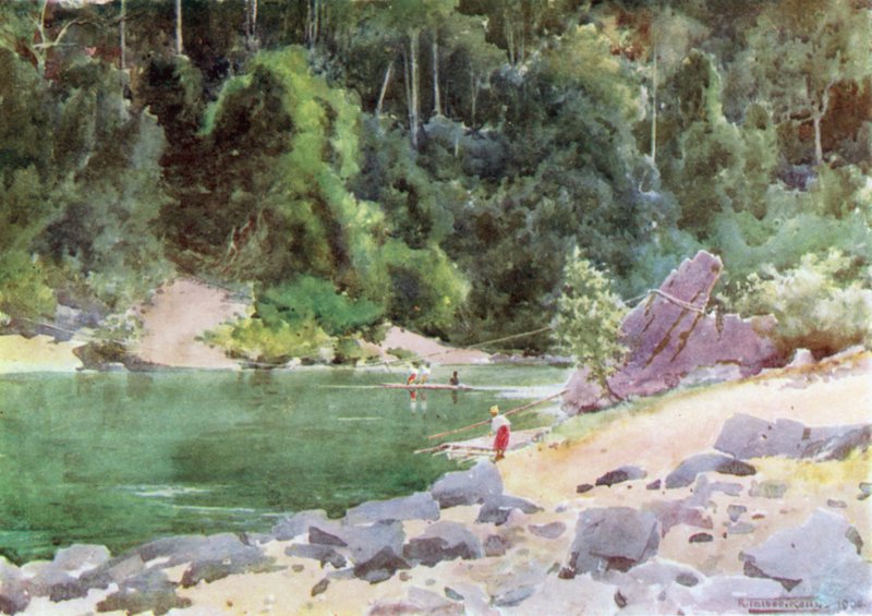 Ferge på Nan-tu-elven av Robert George Talbot Kelly
