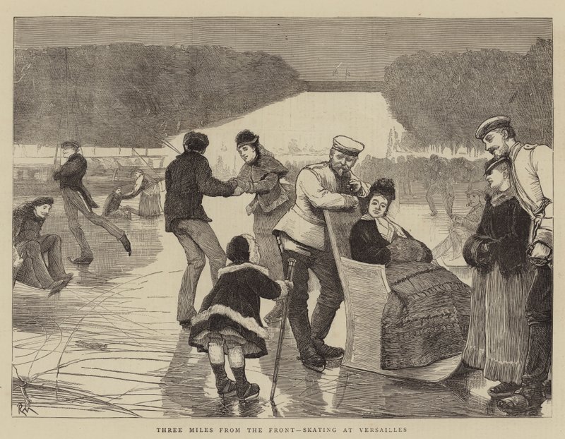 Three Miles from the Front, Skating på Versailles av Robert Walker Macbeth