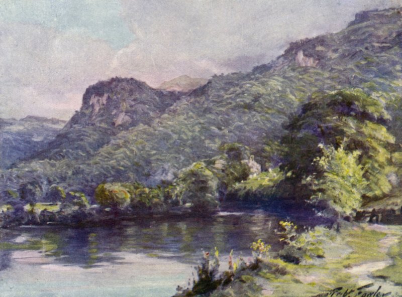 Church Pool, Bettws-y-Coed (farge litho) av Robert (after) Fowler
