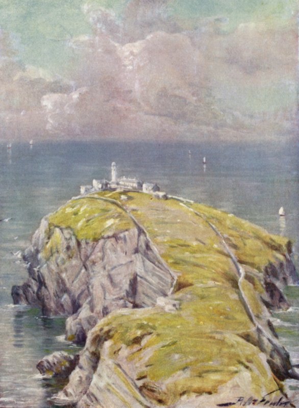 The Stack, Holyhead (farge litho) av Robert (after) Fowler
