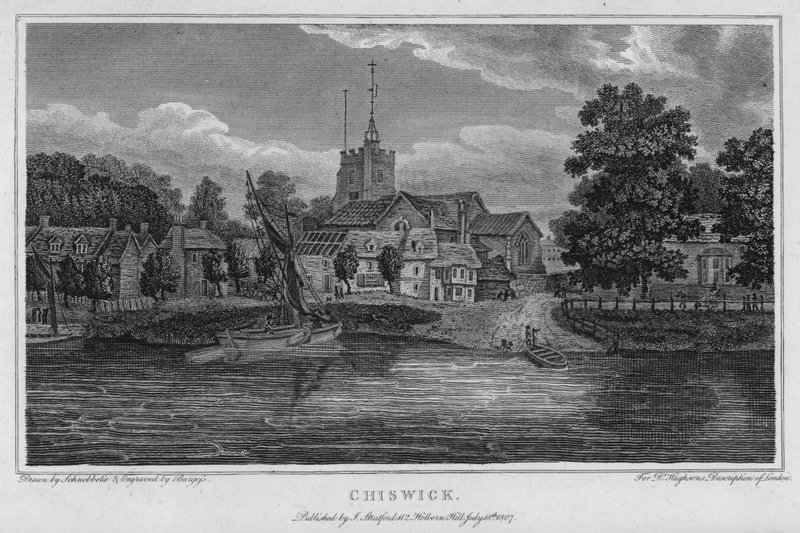 Chiswick (gravering) av Robert Blemell (after) Schnebbelie