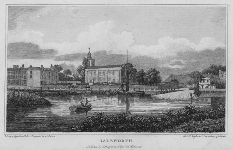 Isleworth (gravering) av Robert Blemell (after) Schnebbelie