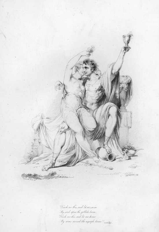 Anacreon, Ode LII (gravering) av Robert Kerr (after) Porter