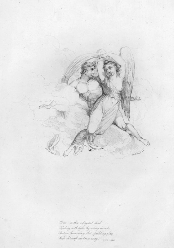 Anacreon, Ode 76 (gravering) av Robert Kerr (after) Porter