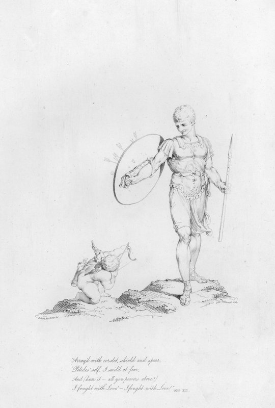 Anacreon, Ode XIII (gravering) av Robert Kerr (after) Porter