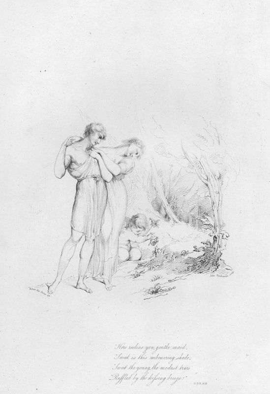 Anacreon, Ode XIX (gravering) av Robert Kerr (after) Porter