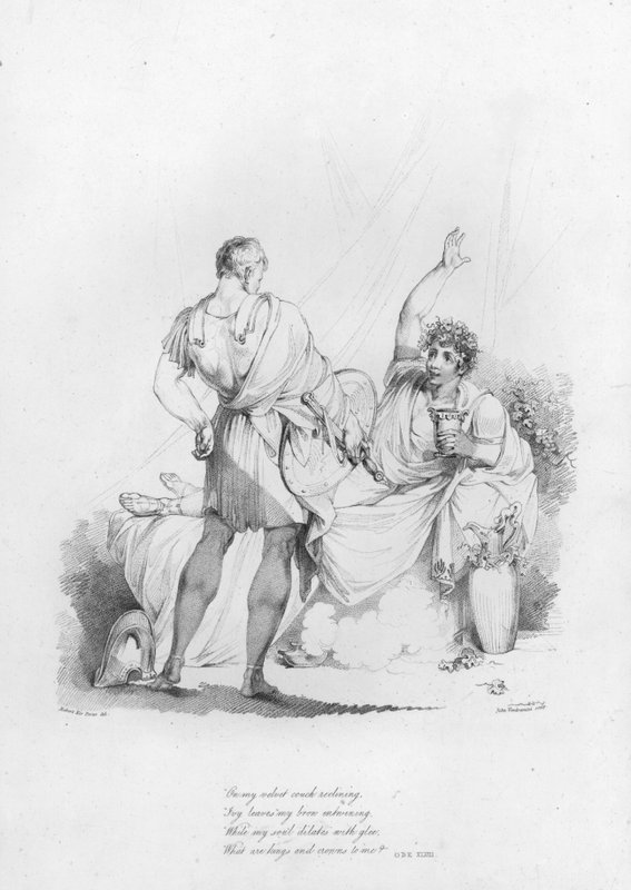 Anacreon, Ode XLVIII (gravering) av Robert Kerr (after) Porter