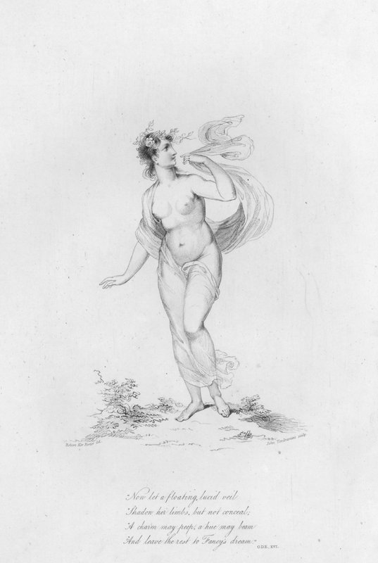 Anacreon, Ode XVI (gravering) av Robert Kerr (after) Porter
