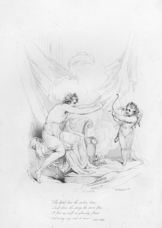 Anacreon, Ode 33 (gravering) av Robert Kerr (after) Porter
