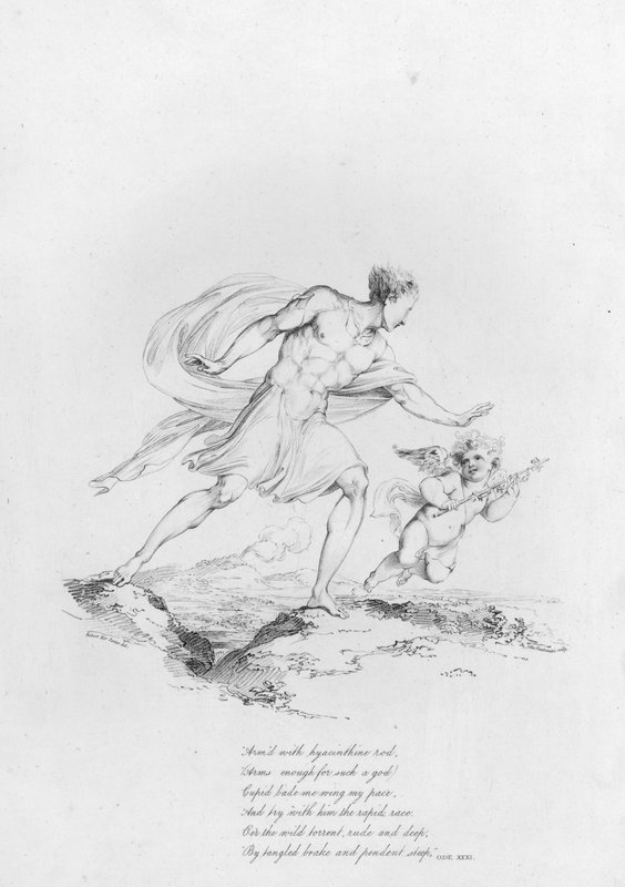 Anacreon, Ode XXXI (gravering) av Robert Kerr (after) Porter