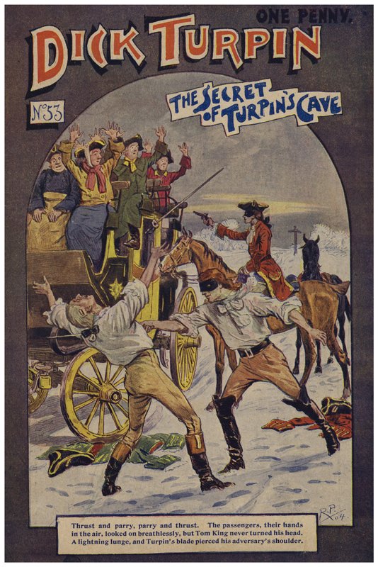 Dick Turpin (farge litho) av Robert Prowse Jnr