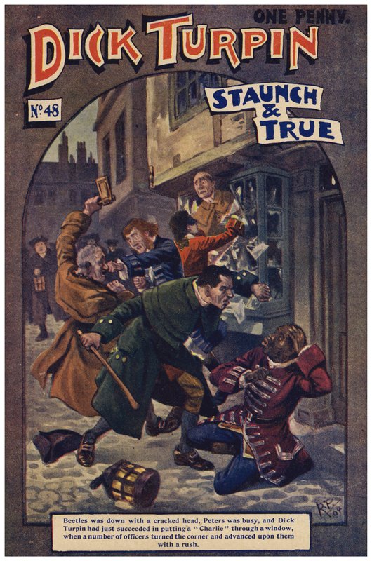 Dick Turpin (farge litho) av Robert Prowse Jnr