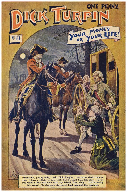 Dick Turpin (farge litho) av Robert Prowse Jnr