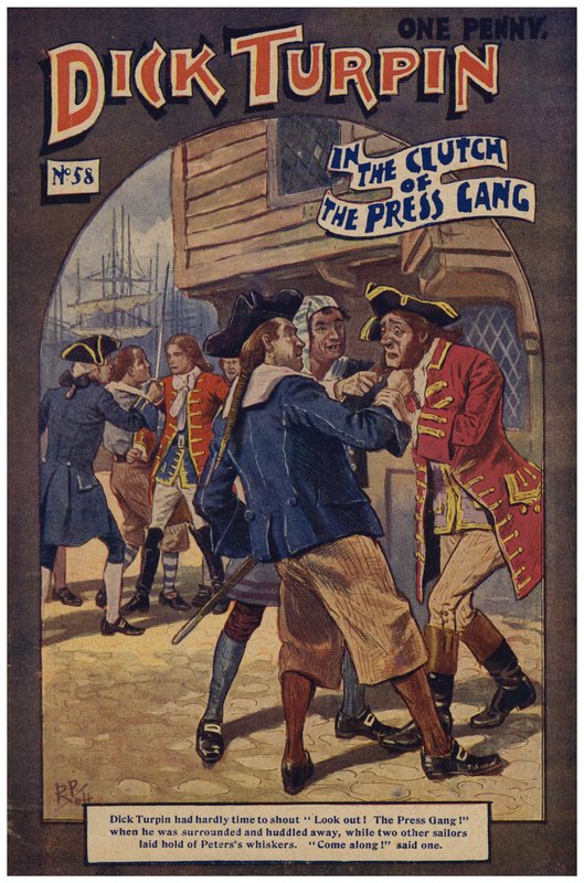 Dick Turpin (farge litho) av Robert Prowse Jnr