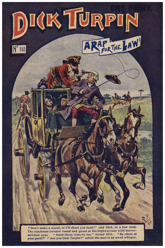 Dick Turpin (farge litho) av Robert Prowse Jnr