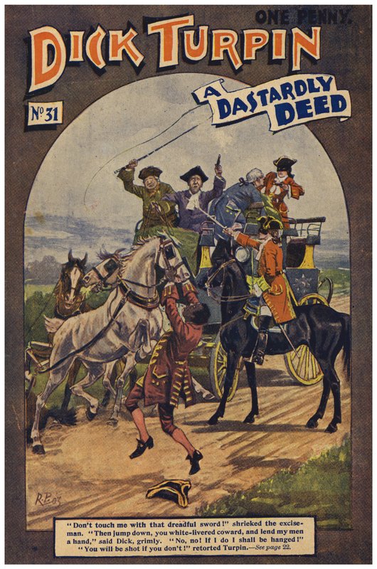 Dick Turpin (farge litho) av Robert Prowse Jnr