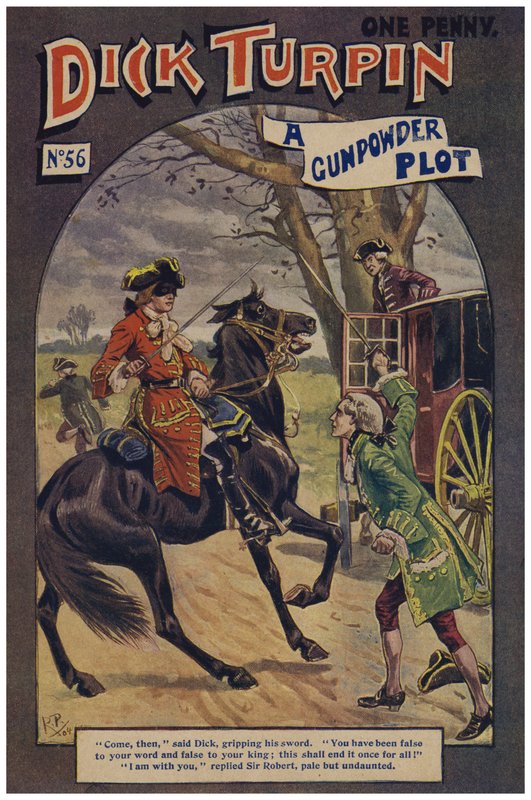 Dick Turpin (farge litho) av Robert Prowse Jnr