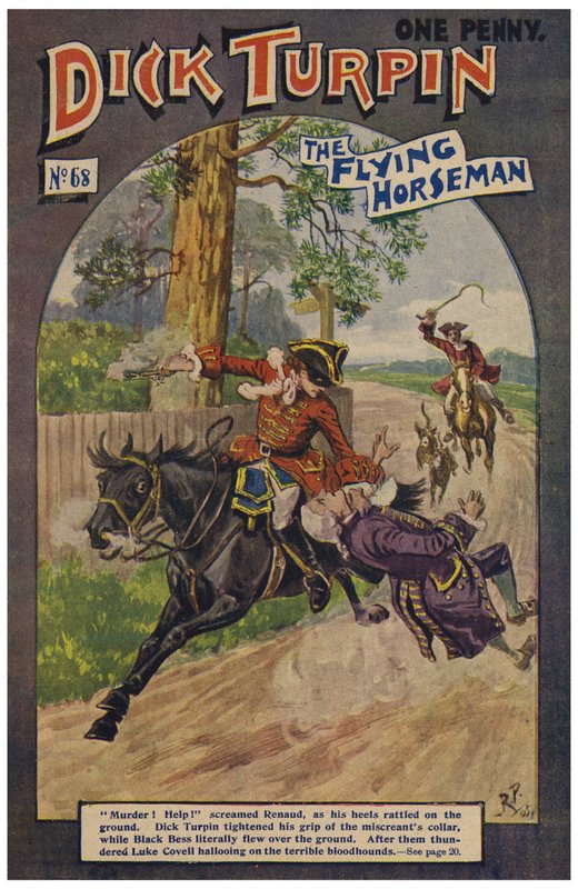 Dick Turpin (farge litho) av Robert Prowse Jnr