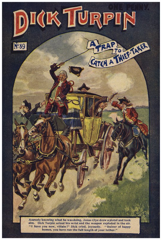 Dick Turpin (farge litho) av Robert Prowse Jnr