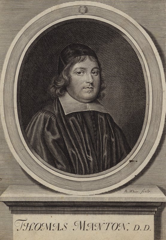 Thomas Manton , engelsk puritansk prest (gravering) av Robert White