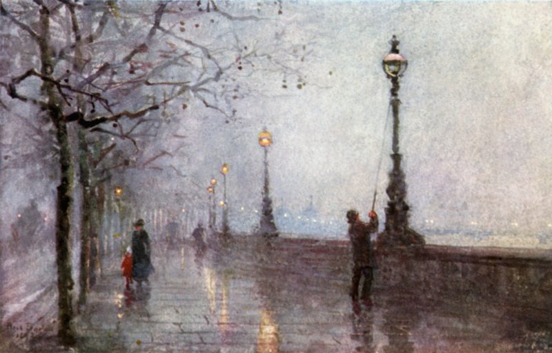 Den siste lampen, Thames Embankment av Rose Maynard Barton
