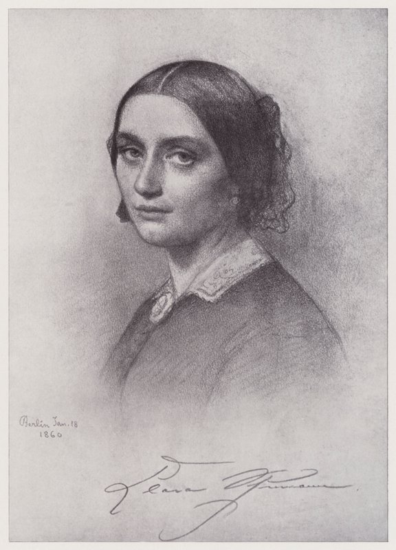 Clara Schumann (litho) av Rudolf Lehmann