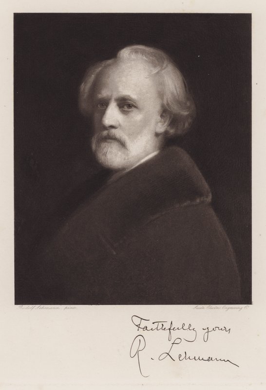Rudolf Lehmann, Selvportrett (lito) av Rudolf Lehmann