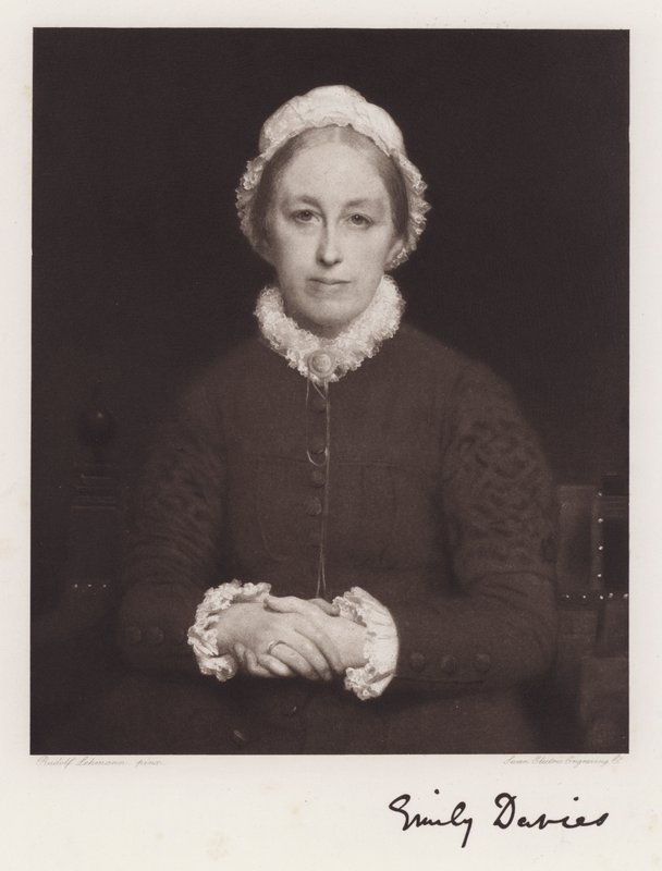 Sarah Emily Davies (litho) av Rudolf Lehmann