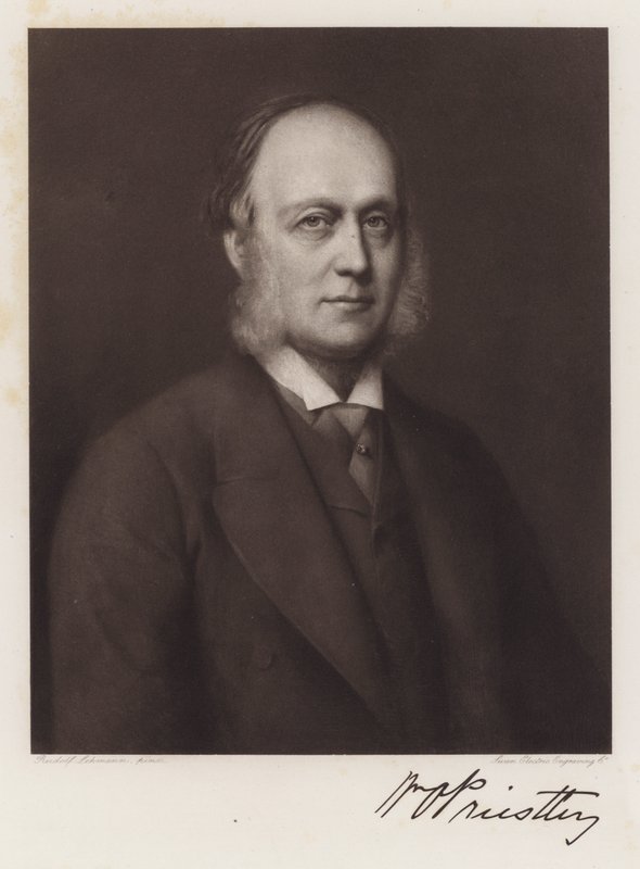 Sir William Priestley (litho) av Rudolf Lehmann