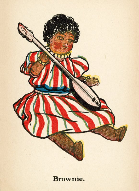 Dolies: Brownie (farge litho) av Ruth Cobb