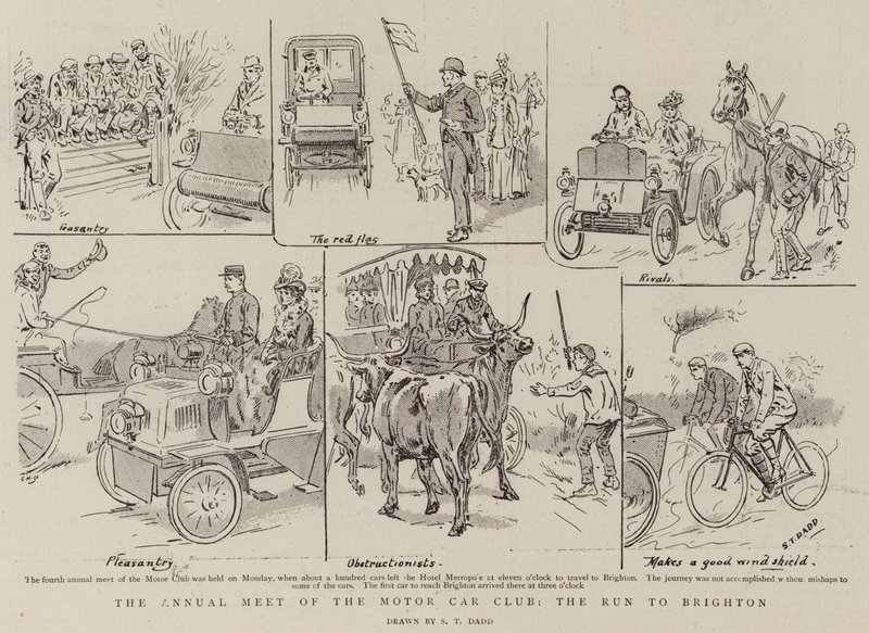 Årsmøtet til Motor Car Club, Run to Brighton av S.T. Dadd