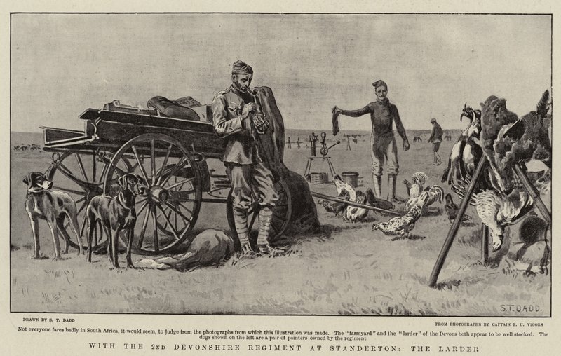 Med det andre Devonshire-regimentet i Standerton, Larder av S.T. Dadd