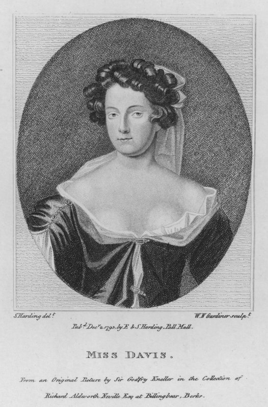 Miss Davis (gravering) av S. (after) Harding