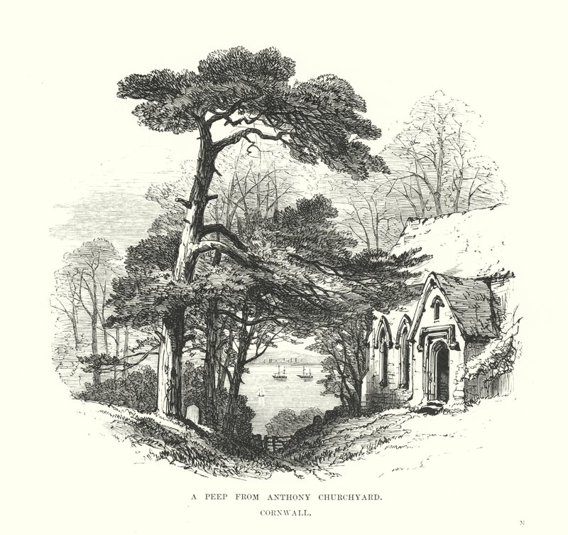 Et pip fra Anthony Churchyard, Cornwall av Samuel Read