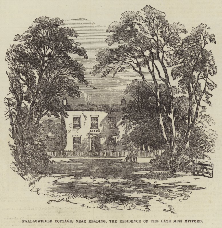 Swallowfield Cottage, nær Reading, residensen til avdøde Miss Mitford av Samuel Read