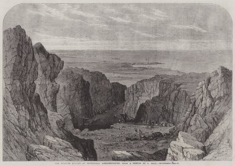 Granittbruddet i Peterhead, Aberdeenshire av Samuel Read