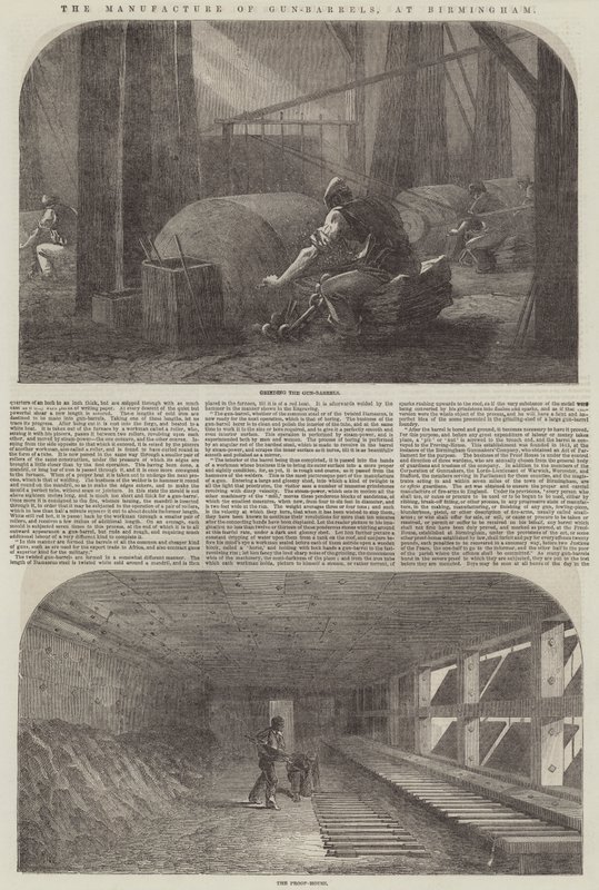 Produksjonen av Gun-Barrels, i Birmingham av Samuel Read