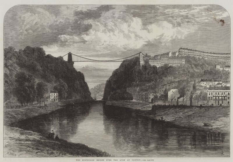 Hengebroen over Avon ved Clifton av Samuel Read
